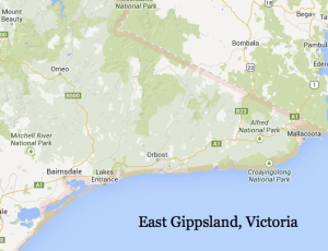 East Gippsland Map
